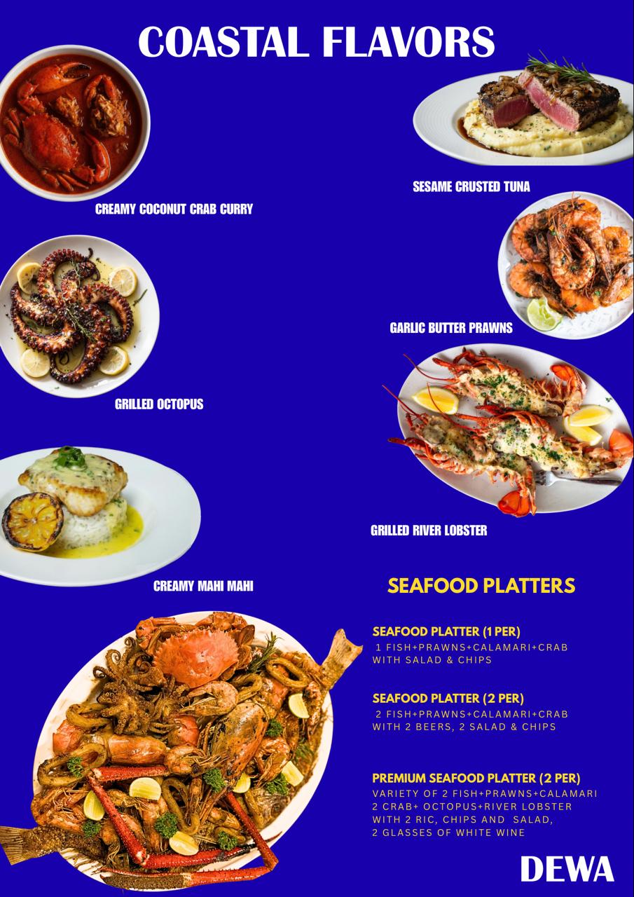 Dewa Coastal Flavors — Seafood Platters, Lobster & more